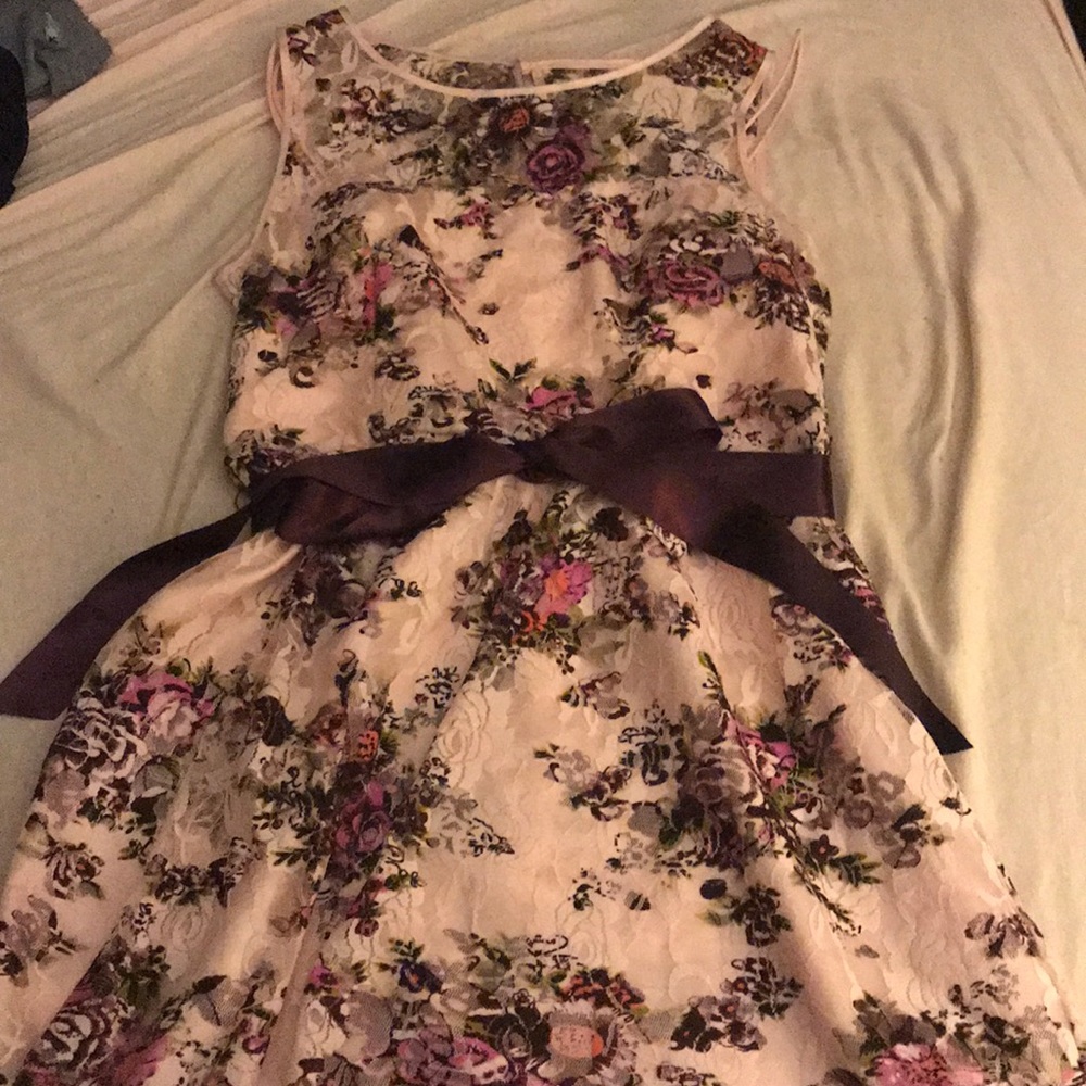 Adrianna Papell Floral Lace Dress